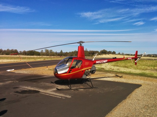 The Robinson R22 Beta II at Auburn Airport